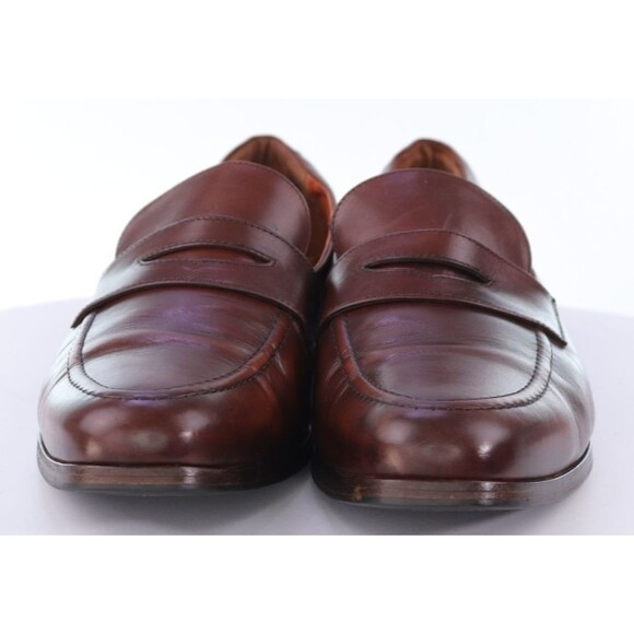 Wolf & Shepherd Ringer $225 Men\'s Penny Loafers Shoes Size 13 M Leather Brown main image 8
